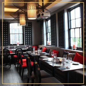 a picture of thai corner's interior